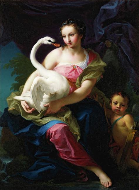 Leda And The Swan Painting By Gianbettino Cignaroli Pixels