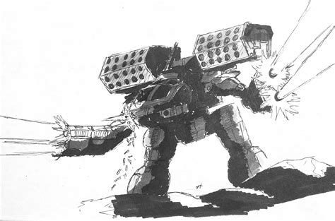 Mad Cat sketch : r/battletech