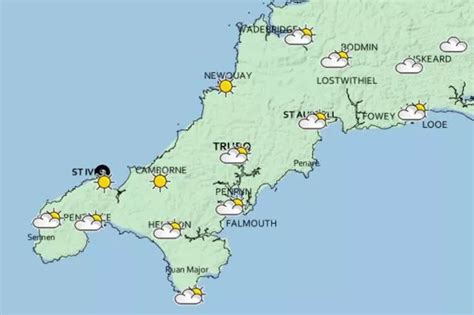 Weather in Cornwall today: Sunny spells will make a return after dreary ...