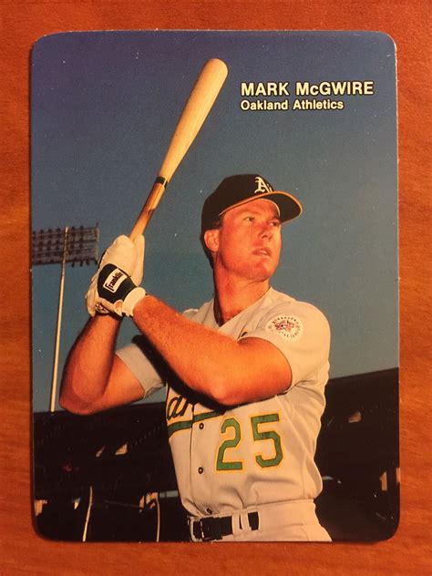 1988 Mothers Cookies MARK McGWIRE 4 Cards Oakland A S Set B02105411