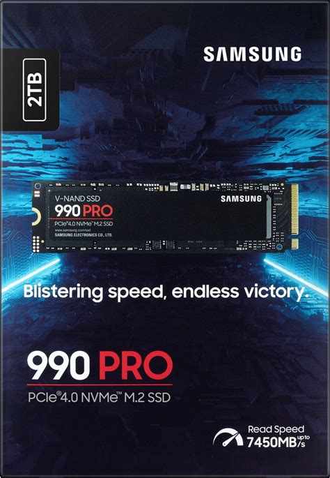 Samsung 990 Pro Nvme 2 Tb 7450mb S Read 6900 Mb S Write Ssd