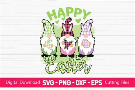 Happy Easter Gnomies Sublimation Graphic By Craftartsvg Creative Fabrica