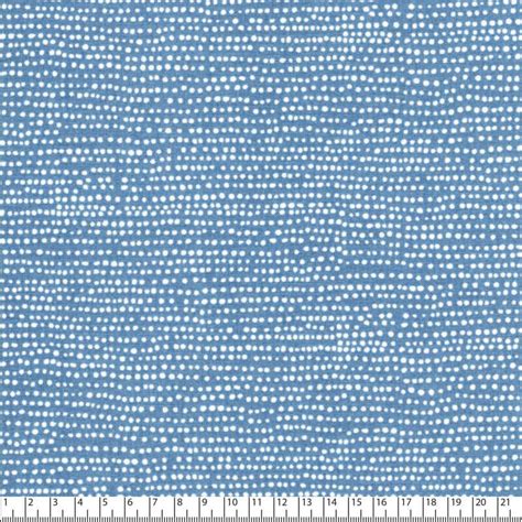 Tissu Coton Imprim Pois Fond Bleu Sudocoud