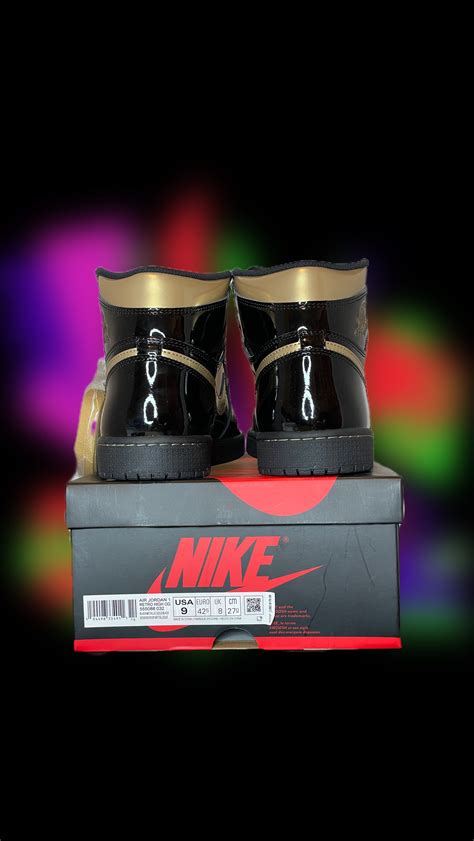 Air Jordan 1 Retro High Black Metallic Gold — JawnsOver