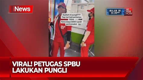 Viral Di Media Sosial Petugas SPBU Lakukan Pungli INews Pagi 14 08