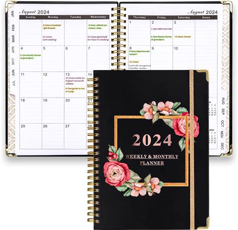 2024 Diary A5 Diary Weekly Monthly Planner With Monthly Tabs Week