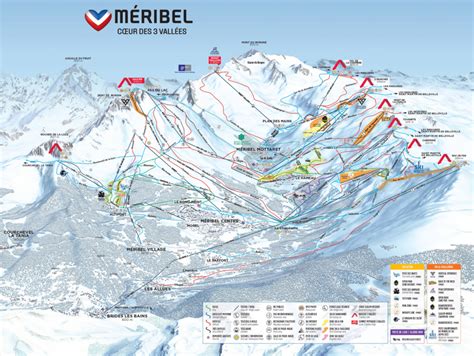 Meribel Ski Map And Information - Free Piste Map