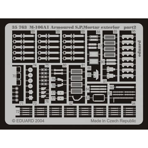 Eduard Elementy Zewn Trzne Do M A Armoured Sp Mortar Dla Tamiya