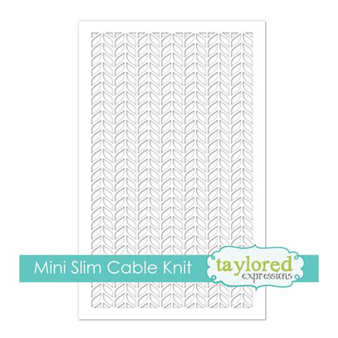 Mini Slim Stencil Cable Knit