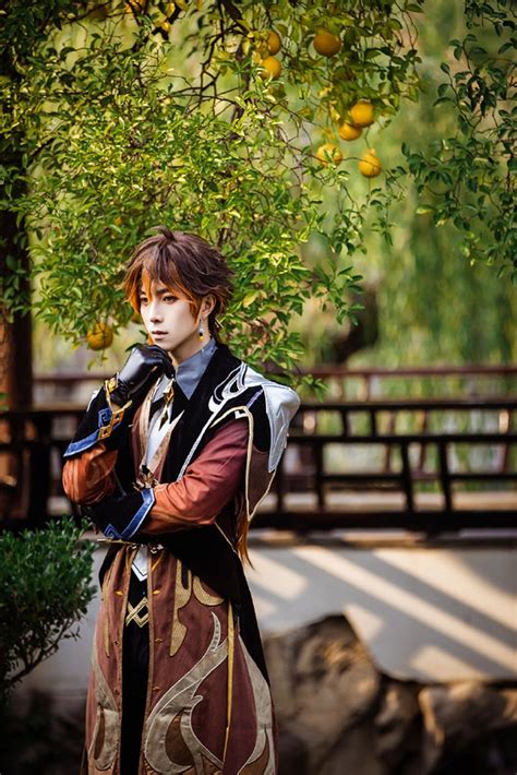 Genshin Impact Zhongli Cosplay Costume Anime Game Outfit Etsy Canada