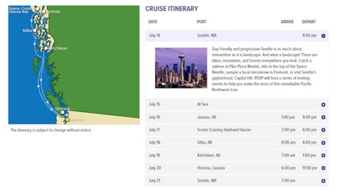 ALASKA CRUISE ITINERARY – Islanders Travel Inc.