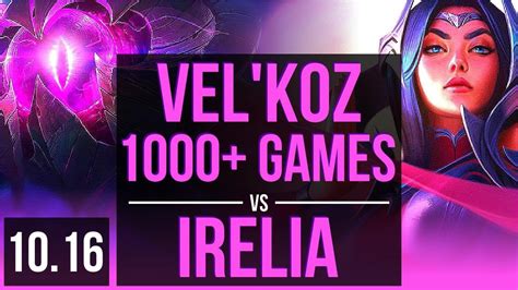 Velkoz Vs Irelia Mid 12m Mastery Points 3 Early Solo Kills Euw