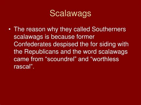 Ppt Scalawags And Carpetbaggers Powerpoint Presentation Free Download