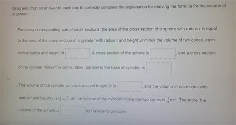 Drag And Drop An Answer To Each Box To Correctly Complete The