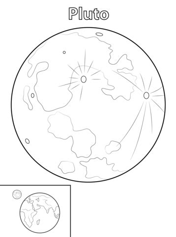 Dibujo de Planeta Plutón para colorear Dibujos para colorear imprimir