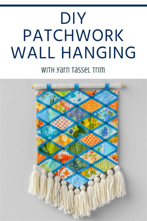 Colorful Diy Wall Hanging With Yarn Tassel Trim