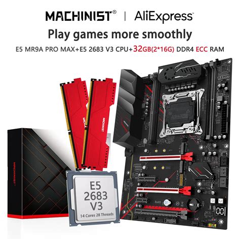 MACHINIST MR9A PRO MAX X99 Motherboard Set LGA 2011 3 Kit Xeon E5 2683