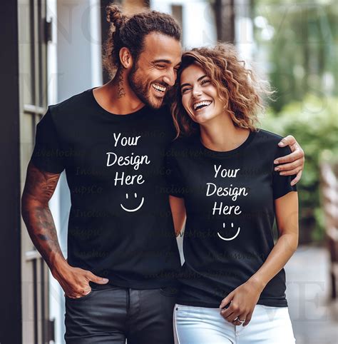 Couple Shirts Design Black