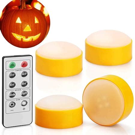 Amazon Pack Battery Operated Led Pumpkin Lights With Remote And