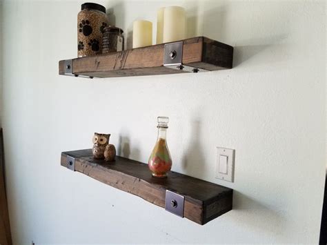 20 Dark Wood Floating Shelves