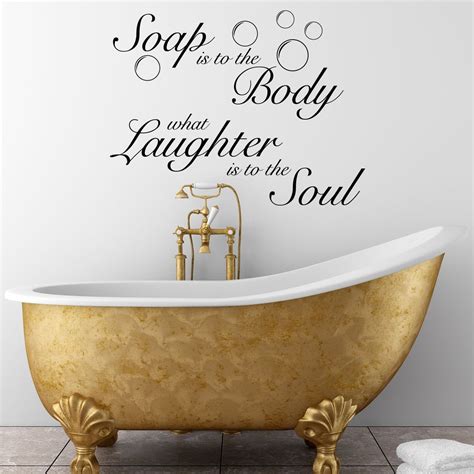 Soap Is To The Body Quote Wall Sticker - World of Wall Stickers