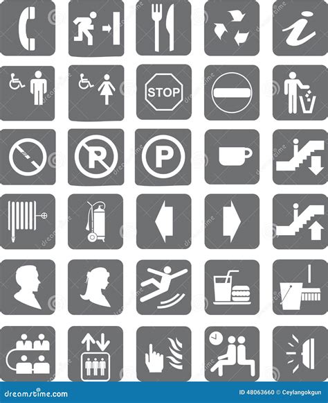 Pictograms stock illustration. Illustration of systems - 48063660