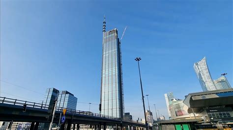 Warszawa Warsaw Varso Tower Z Al Jerozolimskich Construction Of