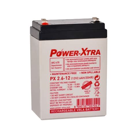 Power Xtra PX2 6 12 12V 2 6 Ah AGM VRLA Sealed Lead Acid Battery