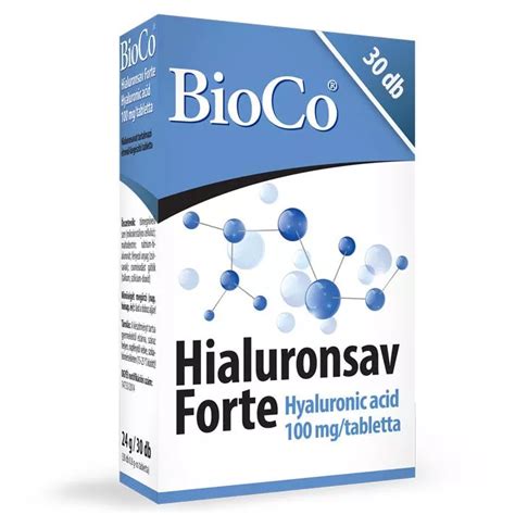 BIOCO Hialuronsav Forte Tabletta 30db