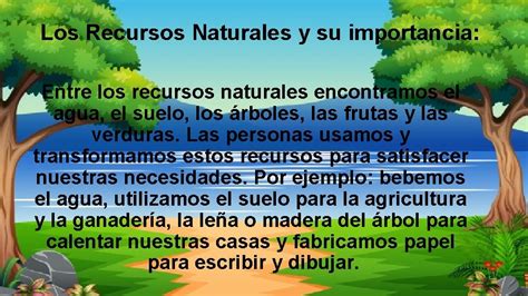 Qu Observas En La Naturaleza Los Recursos Naturales