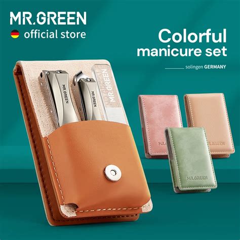 Mr Green Conjunto De Ferramentas Para Manicure E Pedicure Kit Port Til