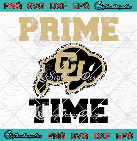 Prime Time Colorado Football Svg Deion Sanders Colorado Buffaloes Svg