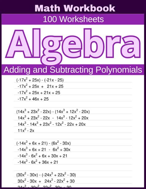 Hands On Practice For Adding And Subtracting Polynomials In