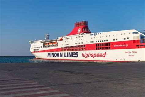 Minoan Lines Ferry editorial image. Image of mobility - 305420720