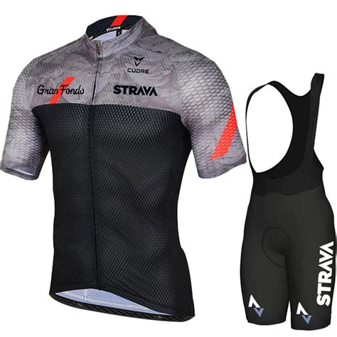 2023 Cycling Jersey Set Strava Summer Short Sleeve Breathable Men S MTB