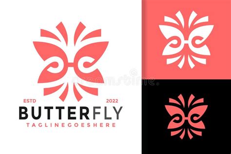 H Letter Butterfly Logo Design Brand Identity Logos Vector Modern