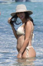 Pregnant Bruna Biancardi In Bikini At A Beach On Mykonos Island