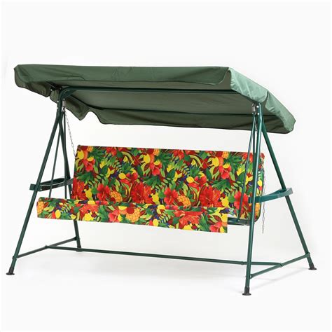 Качели садовые "Касабланка", цвет зеленый220 х 119 х 145 см, макс ...