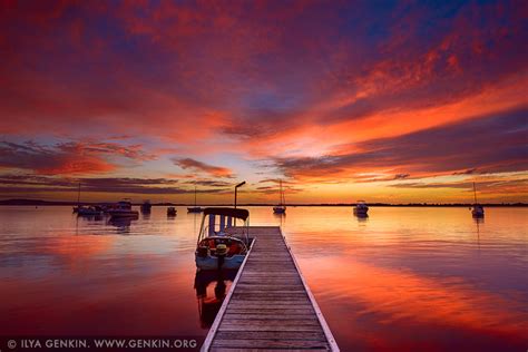 Sunrise At Wangi Point Jetty Print Photos Fine Art Landscape