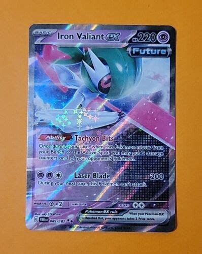 Pokémon TCG Iron Valiant ex Paradox Rift 089 182 Holo Double Rare eBay