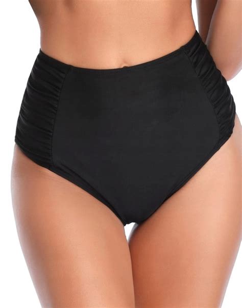 Czarne Majtki Bikini Do Stroju Z Wysokim Stanem Xl Allegro Pl