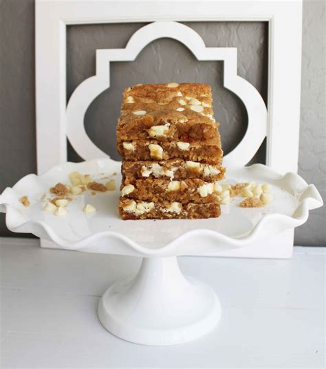 Browned Butter White Chocolate Blondies Modern Honey