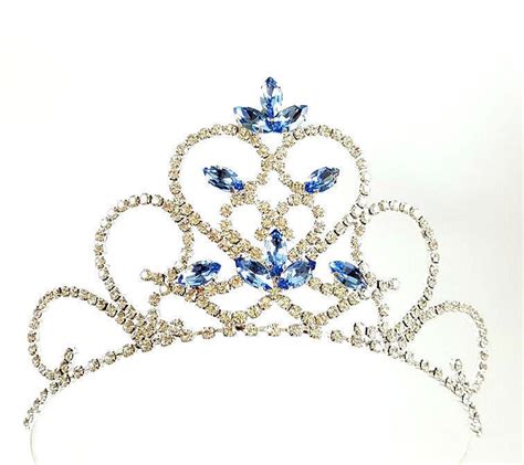 Cinderella Tiara Princess Cinderella Blue Crown Cinderella Etsy