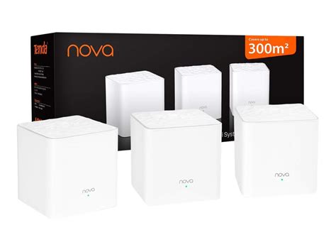 Zestaw WiFi Mesh Tenda Nova MW3 3 Pack 2 4Ghz 5GHz AC1200 Pokrycie 300