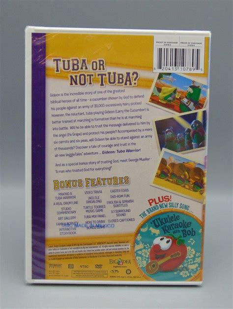 SEALED VeggieTales Gideon Tuba Warrior (DVD, 2006)