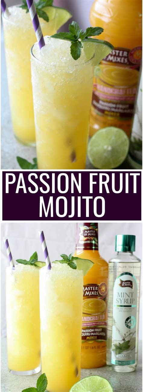 Frozen Passion Fruit Mojito Daily Appetite