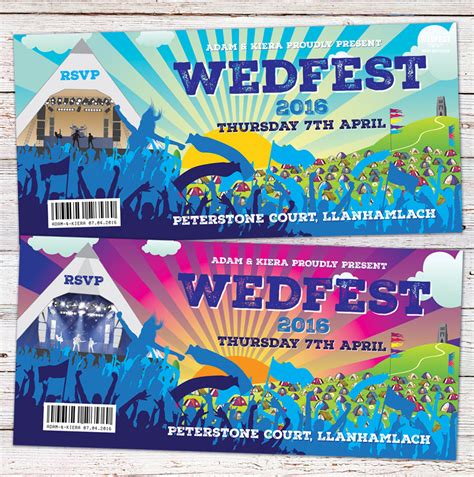 Boho & Wedfest Festival Wedding Invitations | WEDFEST