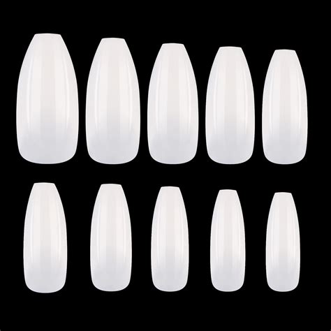 Makartt 500pcs Natural Coffin Nails Press On Nails Acrylic False Nail Full Cover Fake Nails10