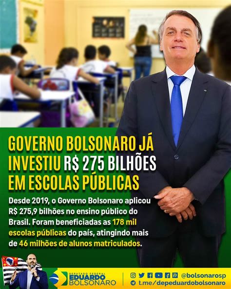 Eduardo Bolsonaro on Twitter INVESTIMENTO DE R 275 BILHÕES NA