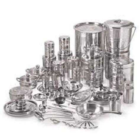 Stainless Steel Bartan Set Vikrii Makes Your Business Grow